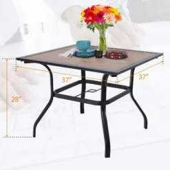 5pc Patio Set With Steel Table & Wicker Rattan Dining Chairs With Cushions - Captiva Designs 41 5pc Patio Set With Steel Table & Wicker Rattan Dining Chairs With Cushions - Captiva Designs -Crosley Shop GUEST f50b8415 946e 4098 ab8b 4f135267f1df