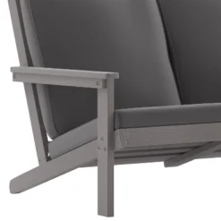 Flash Furniture Charlestown All-Weather Poly Resin Wood Adirondack Style Deep Seat Patio Loveseat With Cushions -Crosley Shop GUEST f5453d51 62d1 4ca0 8f4b f618351b3687