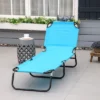 Outsunny Foldable Outdoor Chaise Lounge Chair, 5-Level Reclining Camping Tanning Chair With Strong Oxford Fabric For Beach, Patio, Pool, Sky Blue 2 Outsunny Foldable Outdoor Chaise Lounge Chair, 5-Level Reclining Camping Tanning Chair With Strong Oxford Fabric For Beach, Patio, Pool, Sky Blue -Crosley Shop GUEST f690764c 3e41 4bc8 b8e6 ccb550806b57