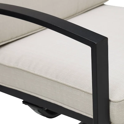 3pc Kaplan Outdoor Steel Bistro Set Oatmeal/Bronze - Crosley 12 3pc Kaplan Outdoor Steel Bistro Set Oatmeal/Bronze - Crosley - Image 10