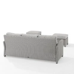 Bradenton 3pc Outdoor Wicker Sofa & 2 Ottoman Set - Gray/Gray - Crosley 20 Bradenton 3pc Outdoor Wicker Sofa & 2 Ottoman Set - Gray/Gray - Crosley -Crosley Shop GUEST f81b7cb0 f3cc 4e80 988b f5749fc5412e