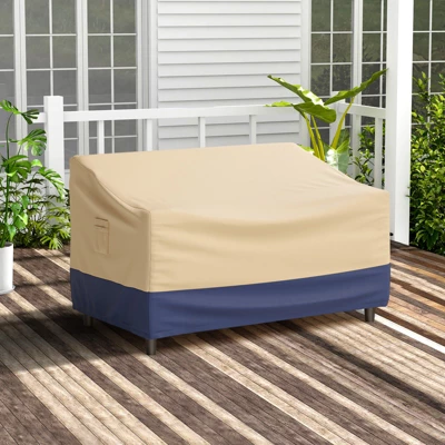 Costway Patio 60''x43'' 2-Seater Bench Loveseat Deep Sofa Cover Waterproof Handle Air Vent 3 Costway Patio 60''x43'' 2-Seater Bench Loveseat Deep Sofa Cover Waterproof Handle Air Vent - Image 2