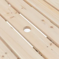 Gardenised Wooden Outdoor Patio Garden Round Picnic Table With Bench, 8 Person- Natural 16 Gardenised Wooden Outdoor Patio Garden Round Picnic Table With Bench, 8 Person- Natural -Crosley Shop GUEST fa52b5b3 382a 4f81 ac95 b43d1ed526d7