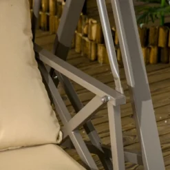 Outsunny 3-Seat Patio Swing Chair, Outdoor Canopy Swing Glider With Cushion With 3 Throw Pillows & Adjustable Shade For Porch, Khaki 10 Outsunny 3-Seat Patio Swing Chair, Outdoor Canopy Swing Glider With Cushion With 3 Throw Pillows & Adjustable Shade For Porch, Khaki -Crosley Shop GUEST fbcc8777 85e2 4f90 aab4 9e84db1e529c