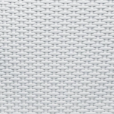 Palm Harbor 2pc Outdoor Wicker Stackable Chairs - White - Crosley 4 Palm Harbor 2pc Outdoor Wicker Stackable Chairs - White - Crosley - Image 2