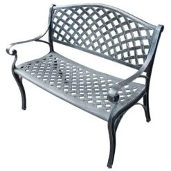 Modern Aluminum Patio Bench - Oakland Living -Crosley Shop GUEST fc9b88d2 e4a6 49f0 b6bb 4595a4cde14a