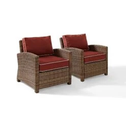 Bradenton 2pc Outdoor Wicker Armchair Set - Crosley -Crosley Shop GUEST fcddf6f8 b8cc 43e0 bc4c c1a7cc078d7b