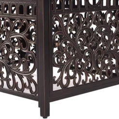 5pc Outdoor Dining Set With 48" Rectangle Fire Table & Deep Seating Swivel Rocking Chairs, Wind Blocker Lid & Covers - Oakland Living 22 5pc Outdoor Dining Set With 48" Rectangle Fire Table & Deep Seating Swivel Rocking Chairs, Wind Blocker Lid & Covers - Oakland Living -Crosley Shop GUEST fe6bf3d4 ec6a 43e8 9000 8aa3a927b2c1