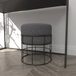 Metal Fabric Patio Garden Stool - Olivia & May 18 Metal Fabric Patio Garden Stool - Olivia & May -Crosley Shop GUEST ff29016f ba3a 42e7 9954 708a8a17bc81